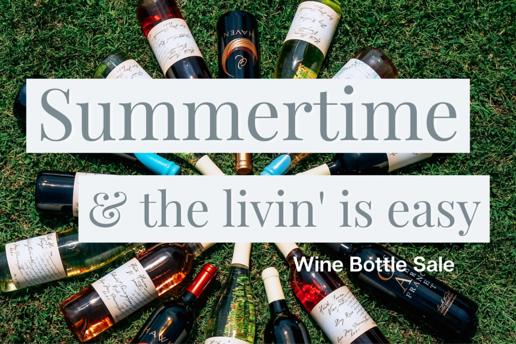 Summertime & the Livin' Is Easy Wine Bottle Sale